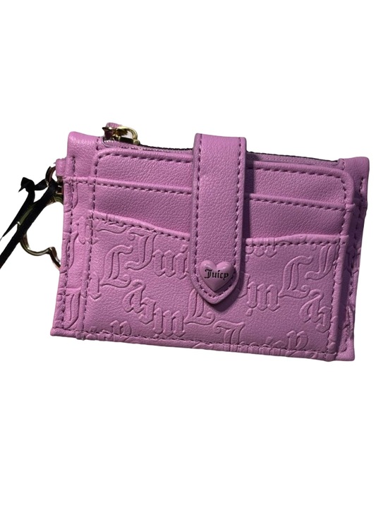 Juicy Couture Handbags - NWT Juicy Couture Pink Cardholder with Logo